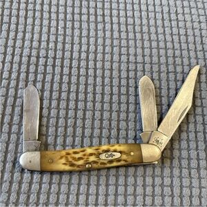 Case XX 6347 HP - 3 blade vintage SSP Stockman made 1980’s